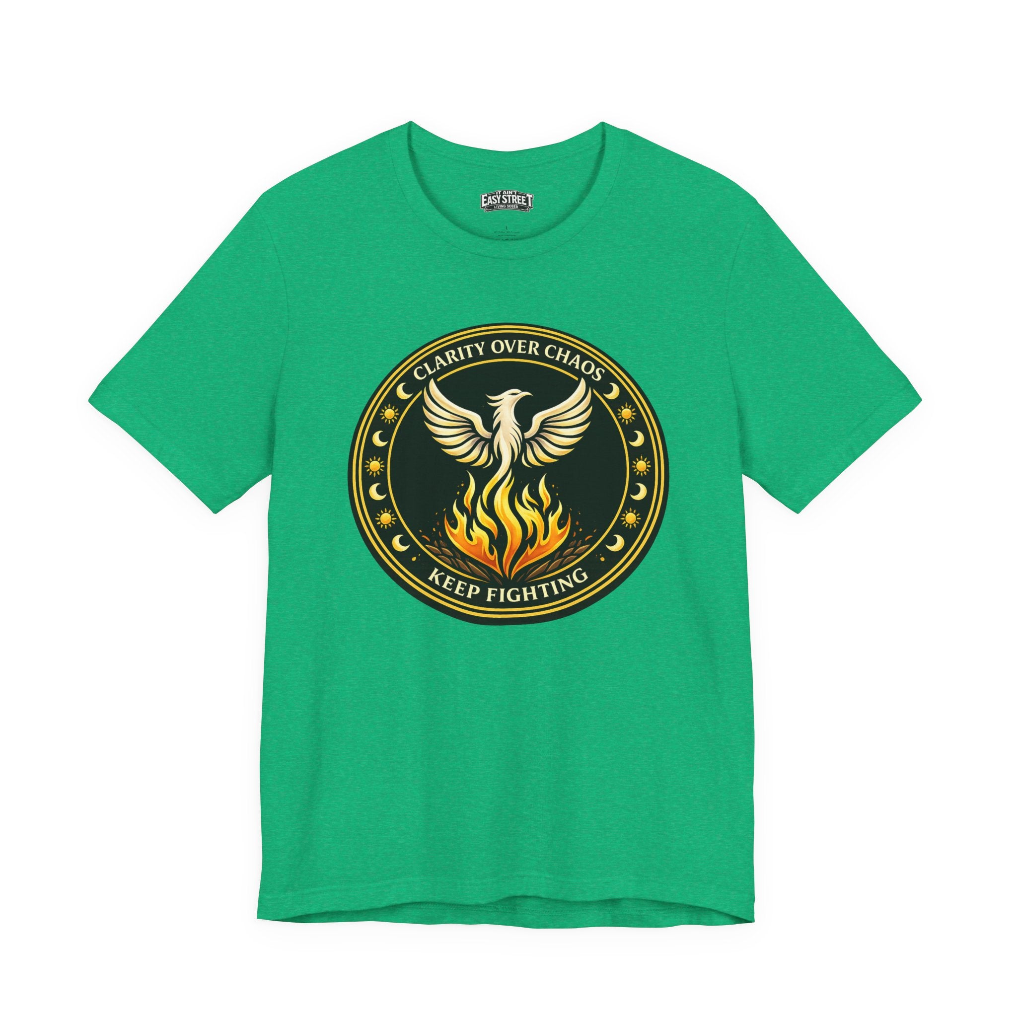 Clarity Over Chaos Crest - Keep Fighting Tee