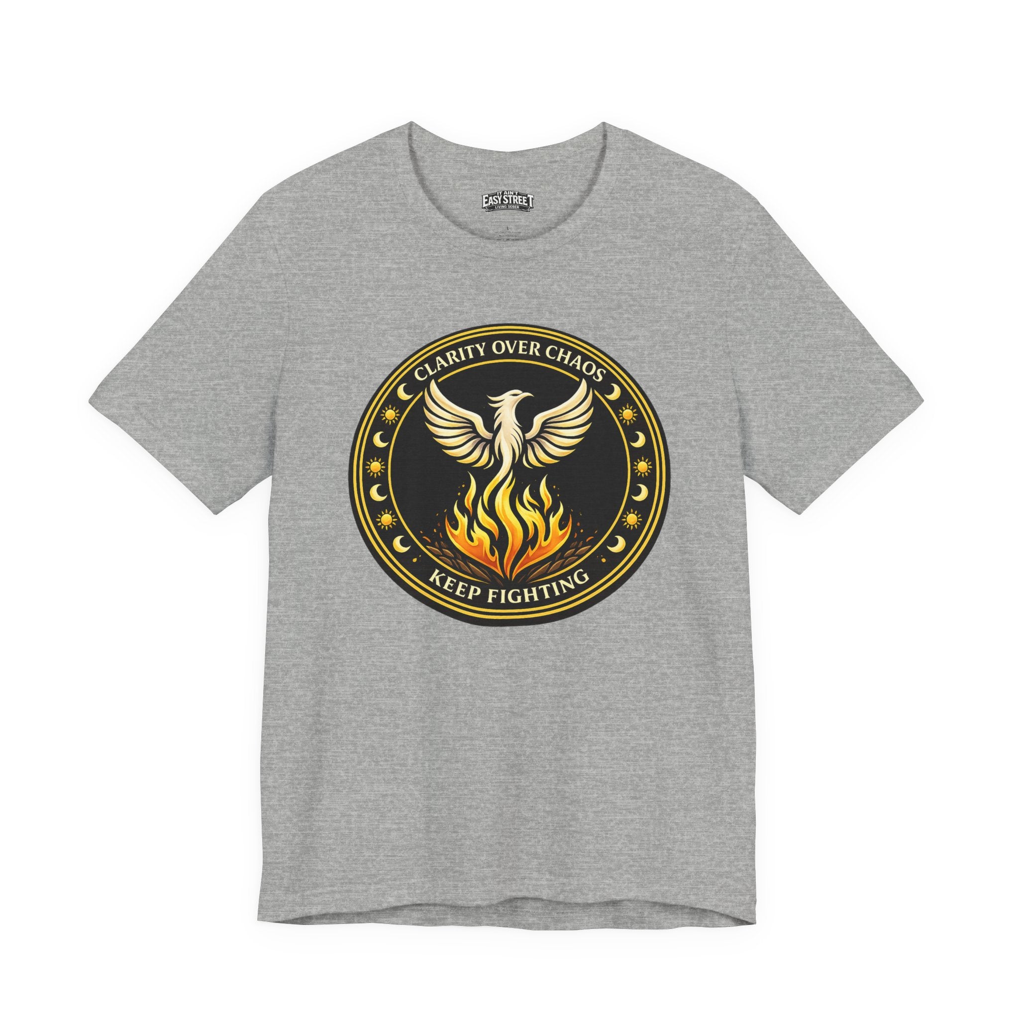 Clarity Over Chaos Crest - Keep Fighting Tee