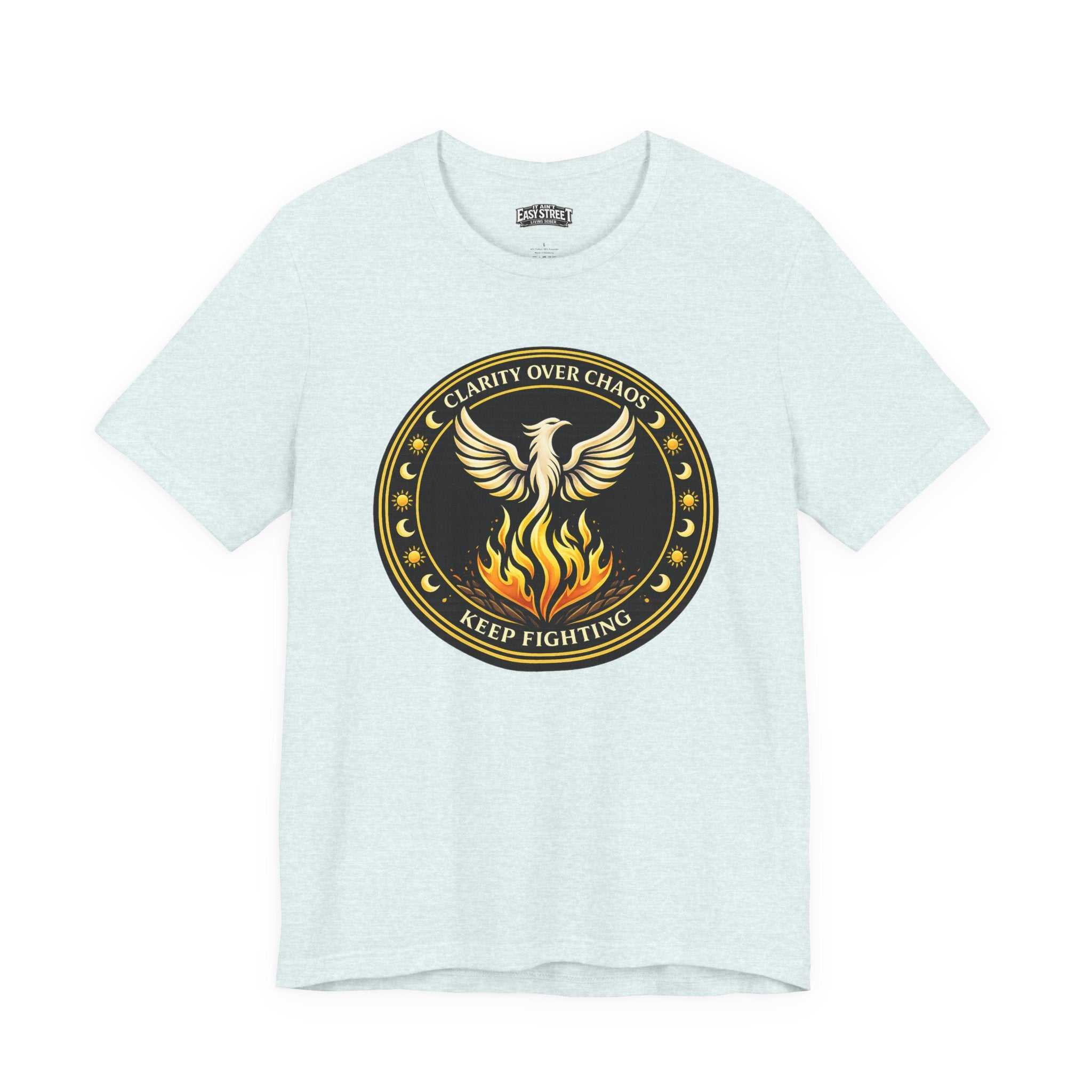 Clarity Over Chaos Crest - Keep Fighting Tee