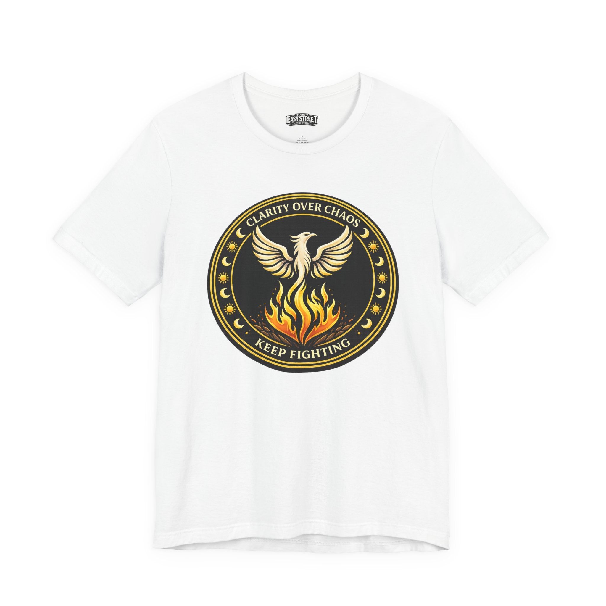 Clarity Over Chaos Crest - Keep Fighting Tee