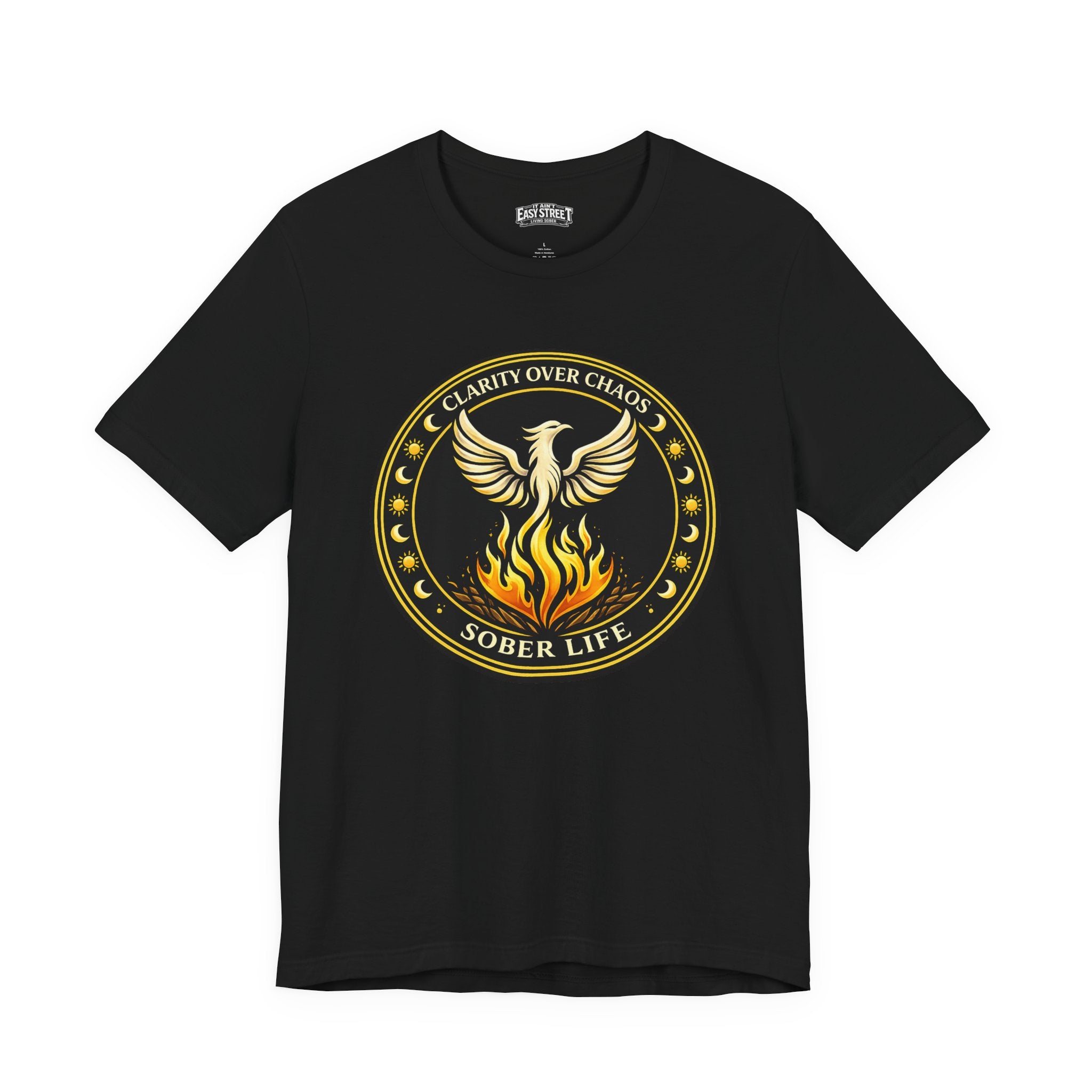 Clarity Over Chaos Crest - Sober Life Tee