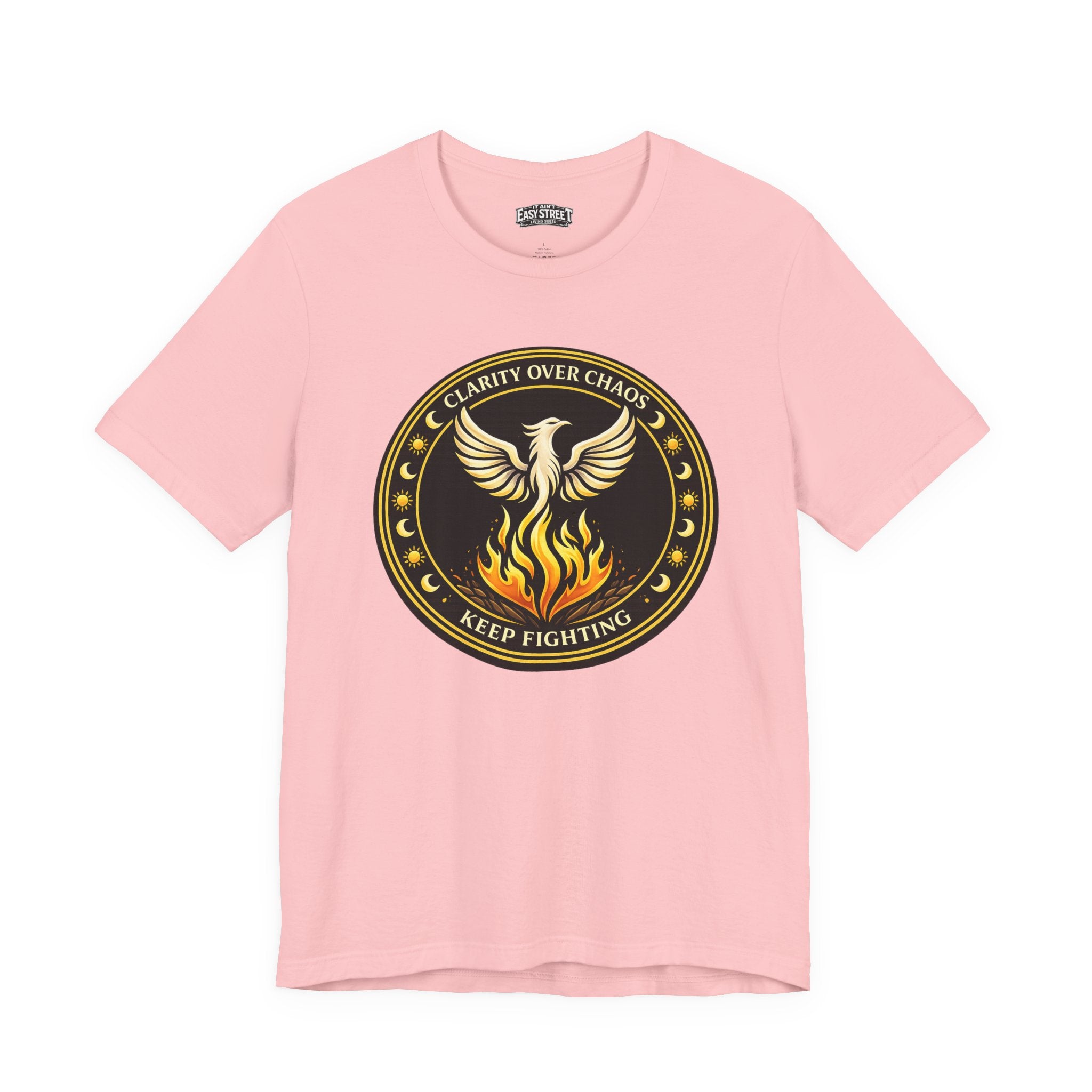 Clarity Over Chaos Crest - Keep Fighting Tee
