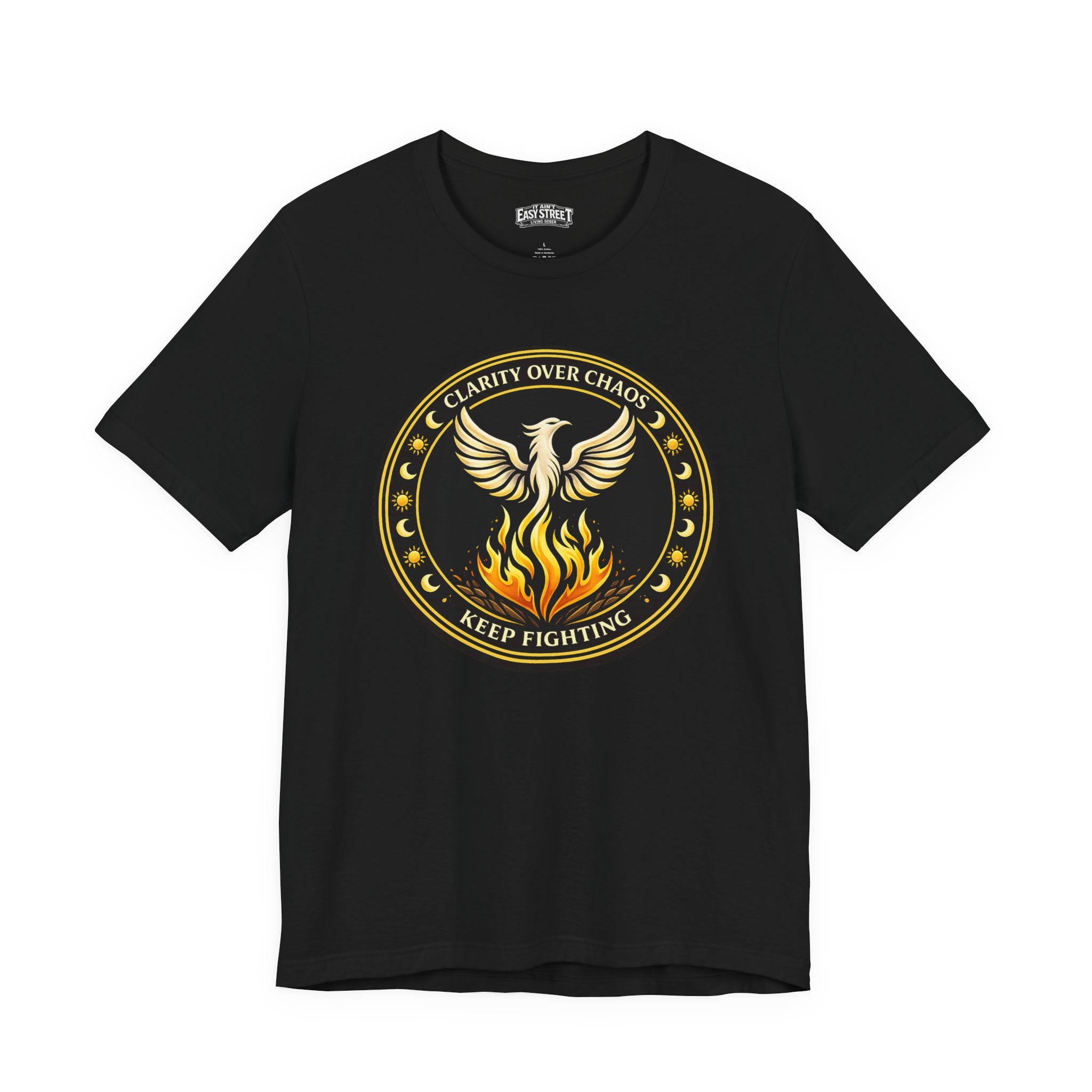 Clarity Over Chaos Crest - Keep Fighting Tee