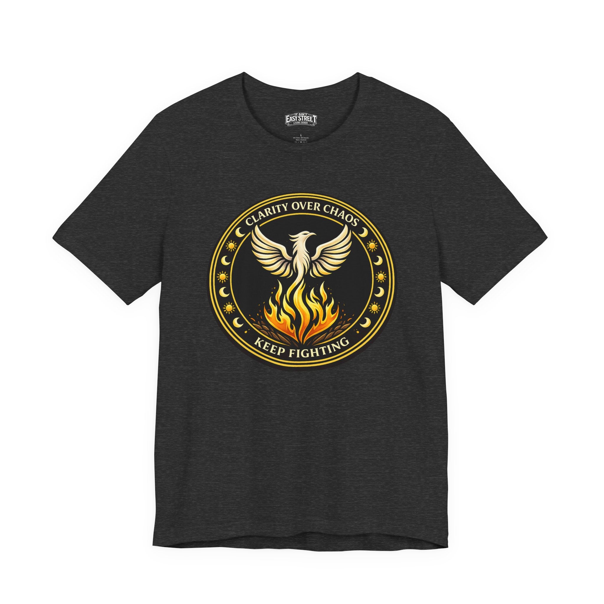 Clarity Over Chaos Crest - Keep Fighting Tee