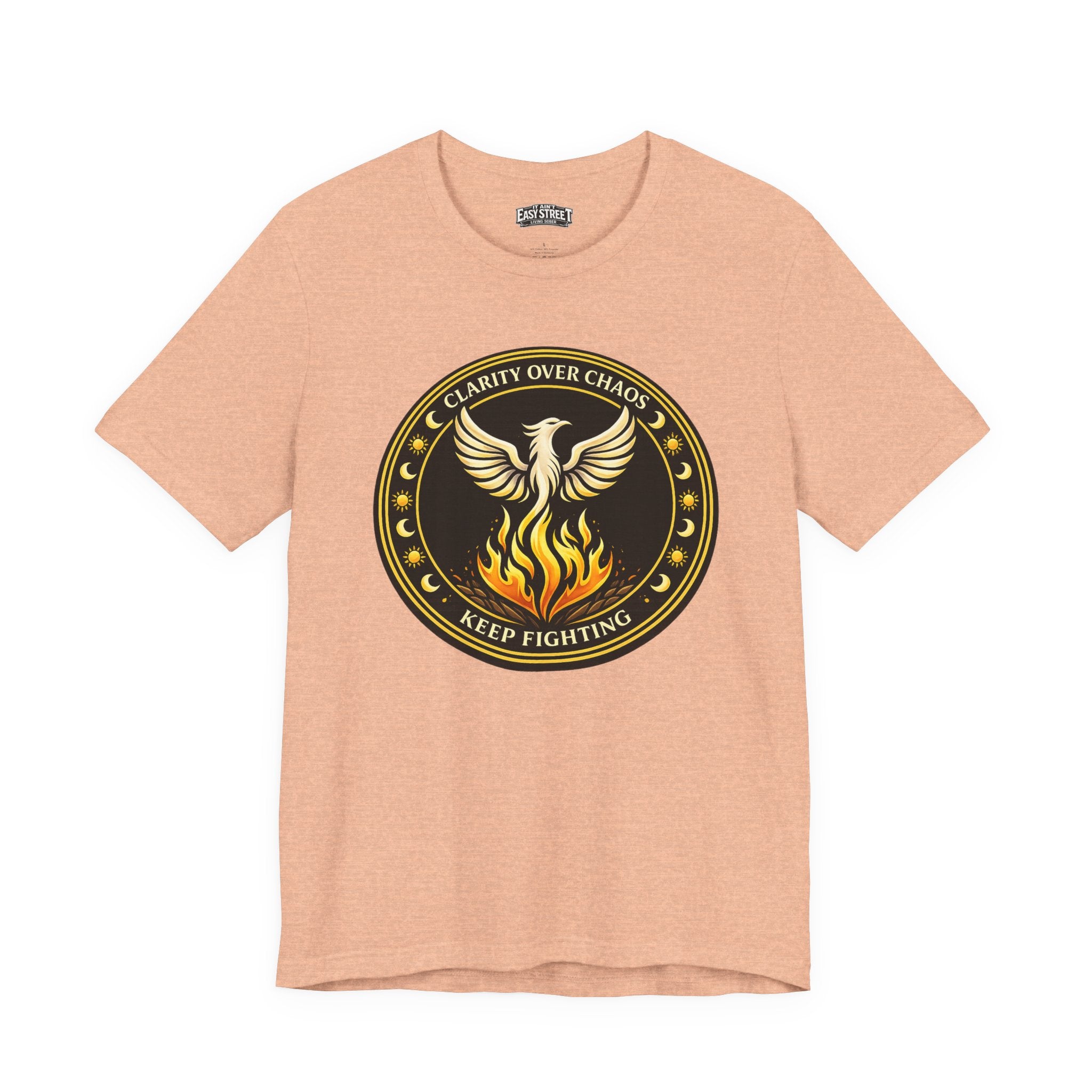 Clarity Over Chaos Crest - Keep Fighting Tee