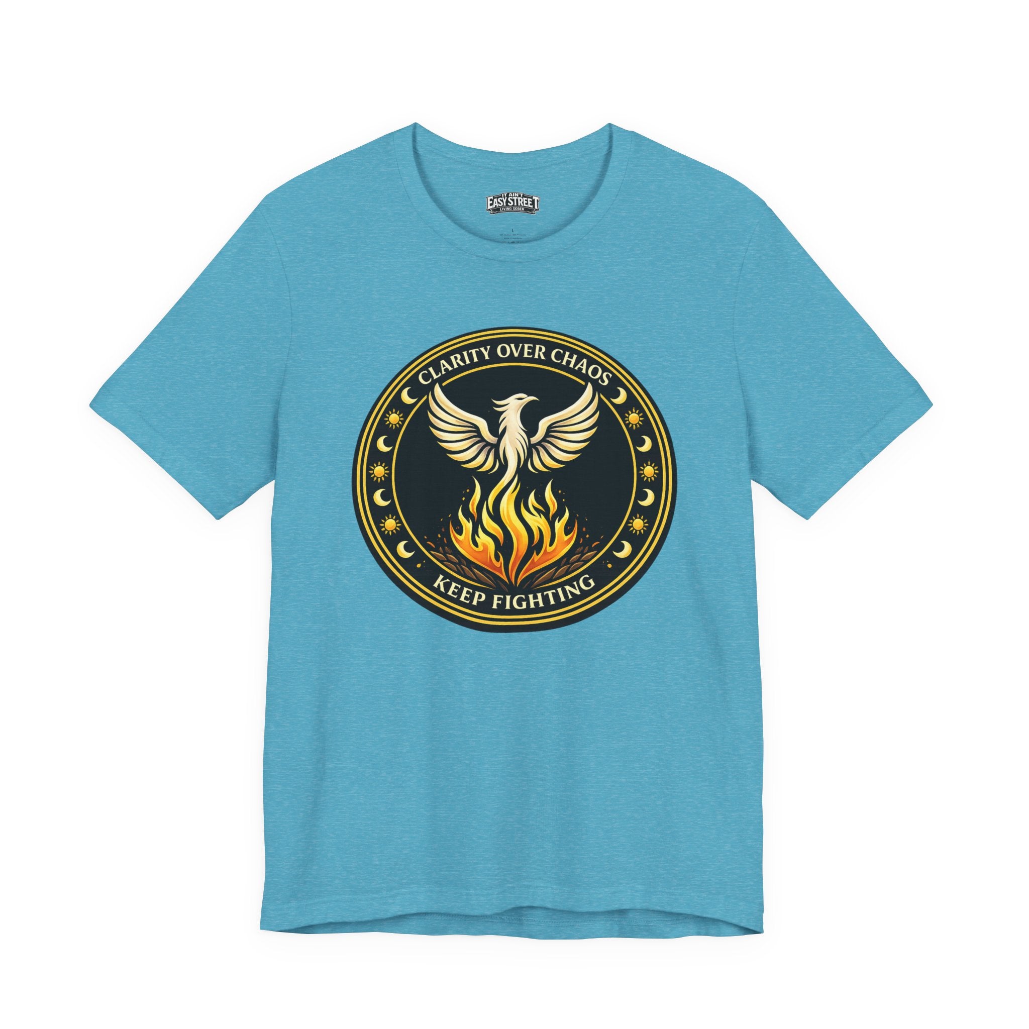 Clarity Over Chaos Crest - Keep Fighting Tee