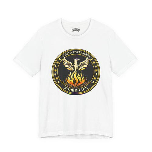 Clarity Over Chaos Crest - Sober Life Tee