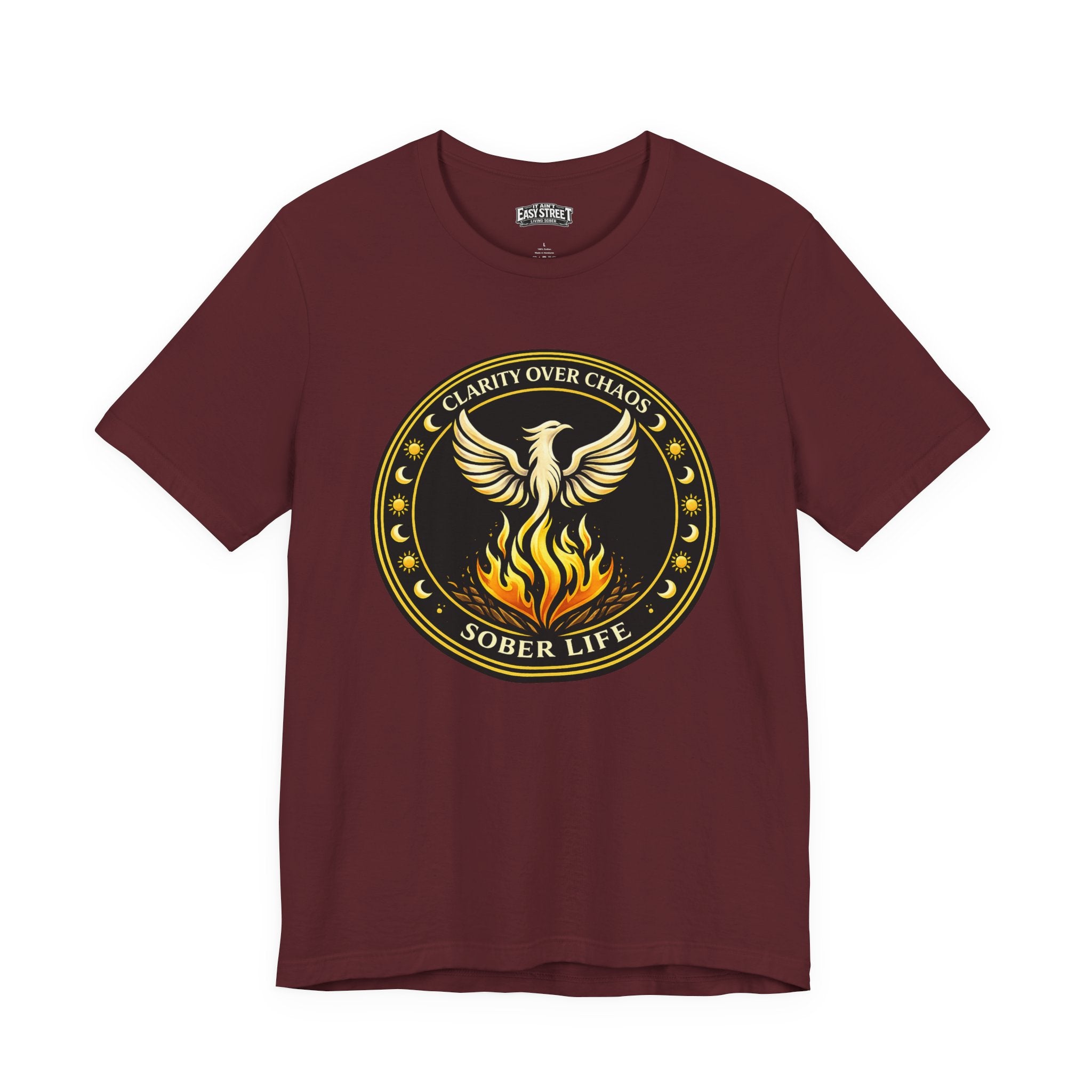 Clarity Over Chaos Crest - Sober Life Tee