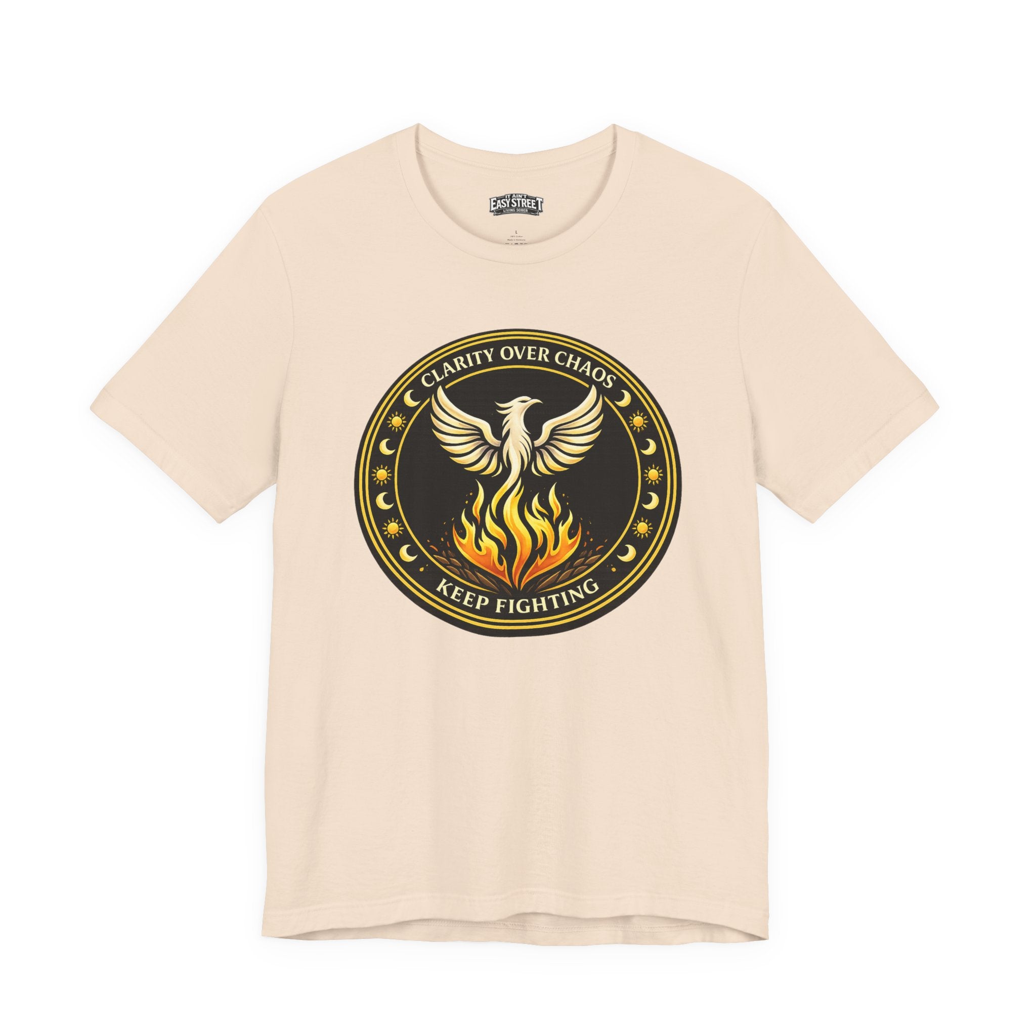 Clarity Over Chaos Crest - Keep Fighting Tee