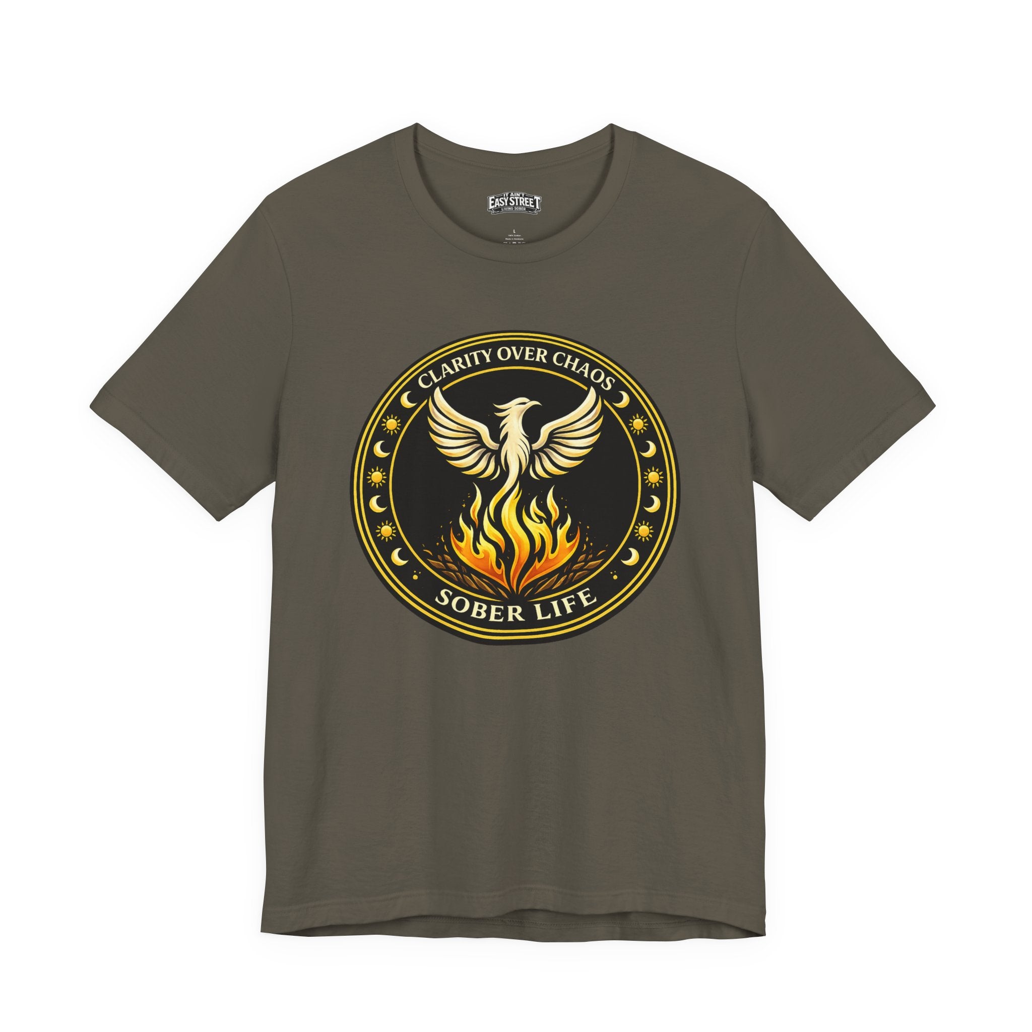 Clarity Over Chaos Crest - Sober Life Tee