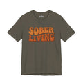 Sober Living Retro Tee