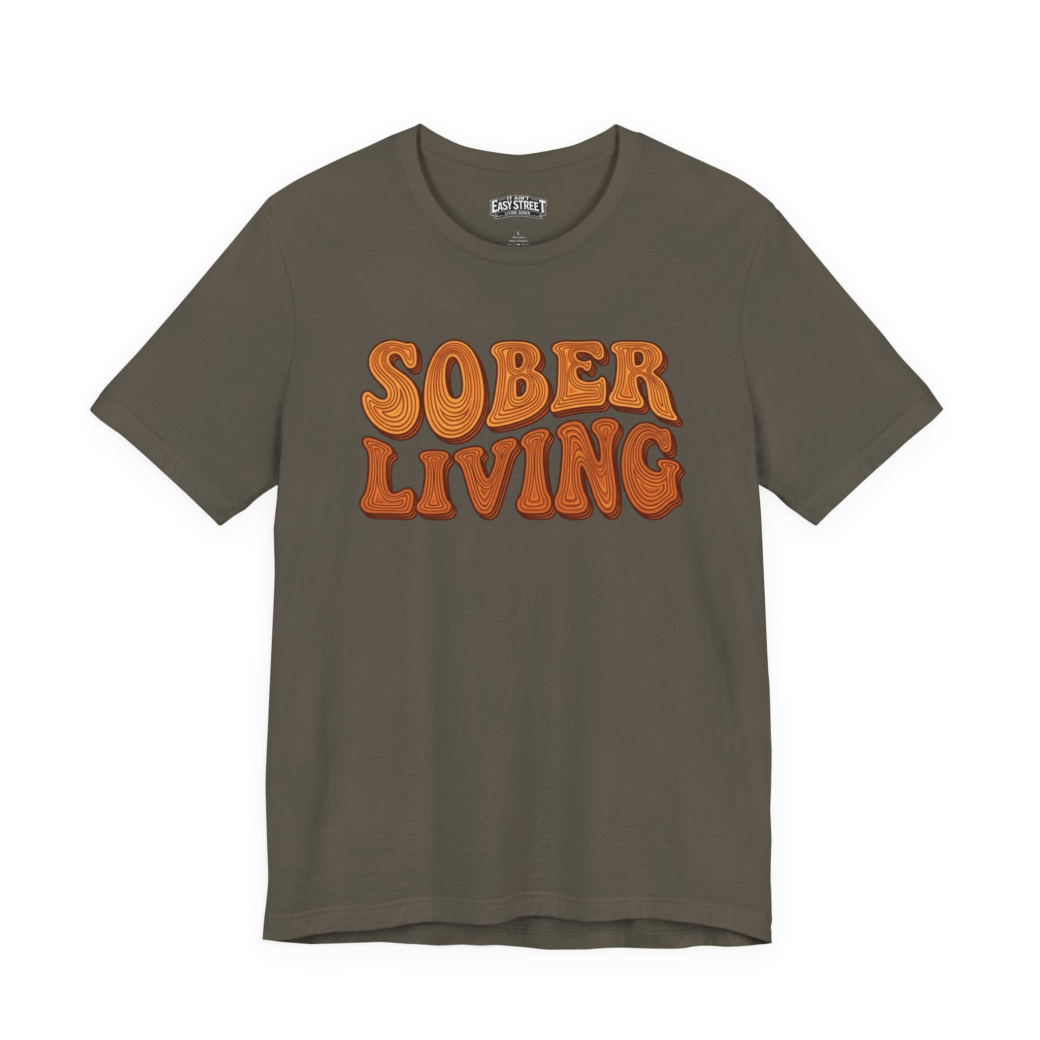 Sober Living Retro Tee